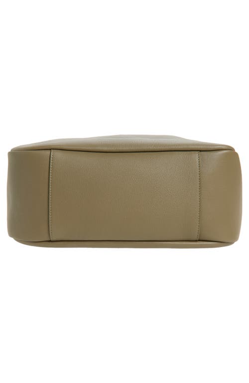 Saint Laurent Large Le 5 À 7 Leather Hobo Bag In Green