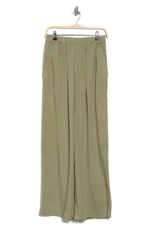 Caslon ® Wide Leg Tencel™ Lyocell Pants In Olive Acorn