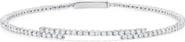 Crislu Cubic Zirconia Regal Flex Bangle Bracelet
