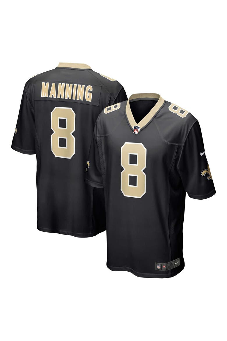Men's Nike Archie Manning Black New Orleans Saints Retired Player Game Jersey, Main, color, Black