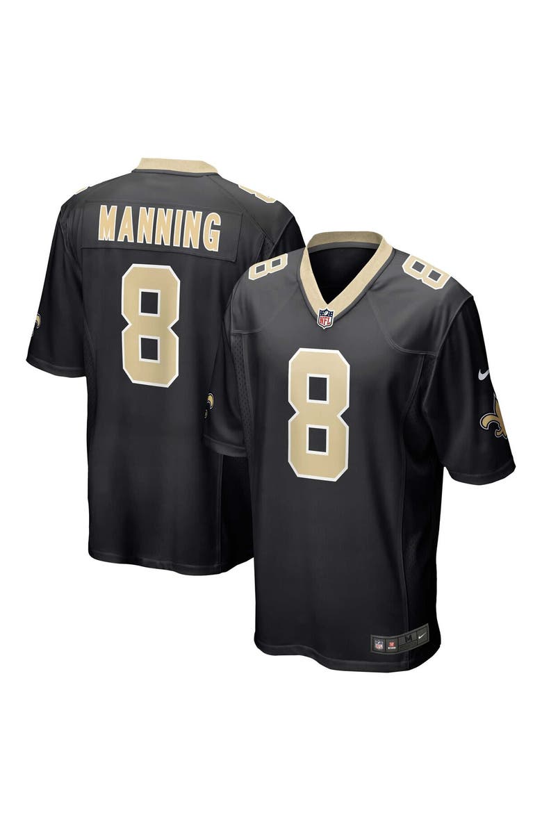 Nike Men's Nike Archie Manning Black New Orleans Saints Retired Player Game Jersey, Main, color, Black