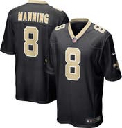 Nike Men's Nike Archie Manning Black New Orleans Saints Retired Player Game Jersey