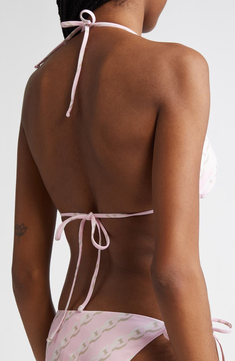 Versace Treasure Print Bikini Top, Alternate, color, 