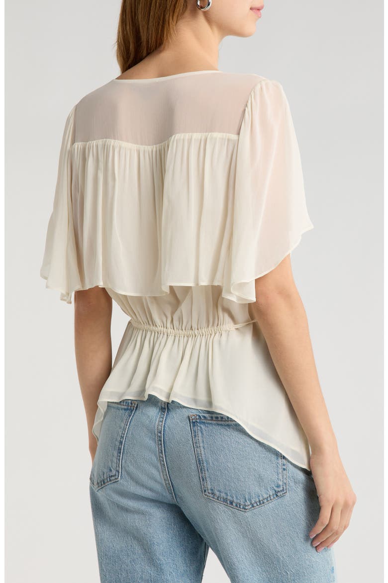 Willa Cape Shoulders Top, Alternate, color, ANTIQUE WHITE