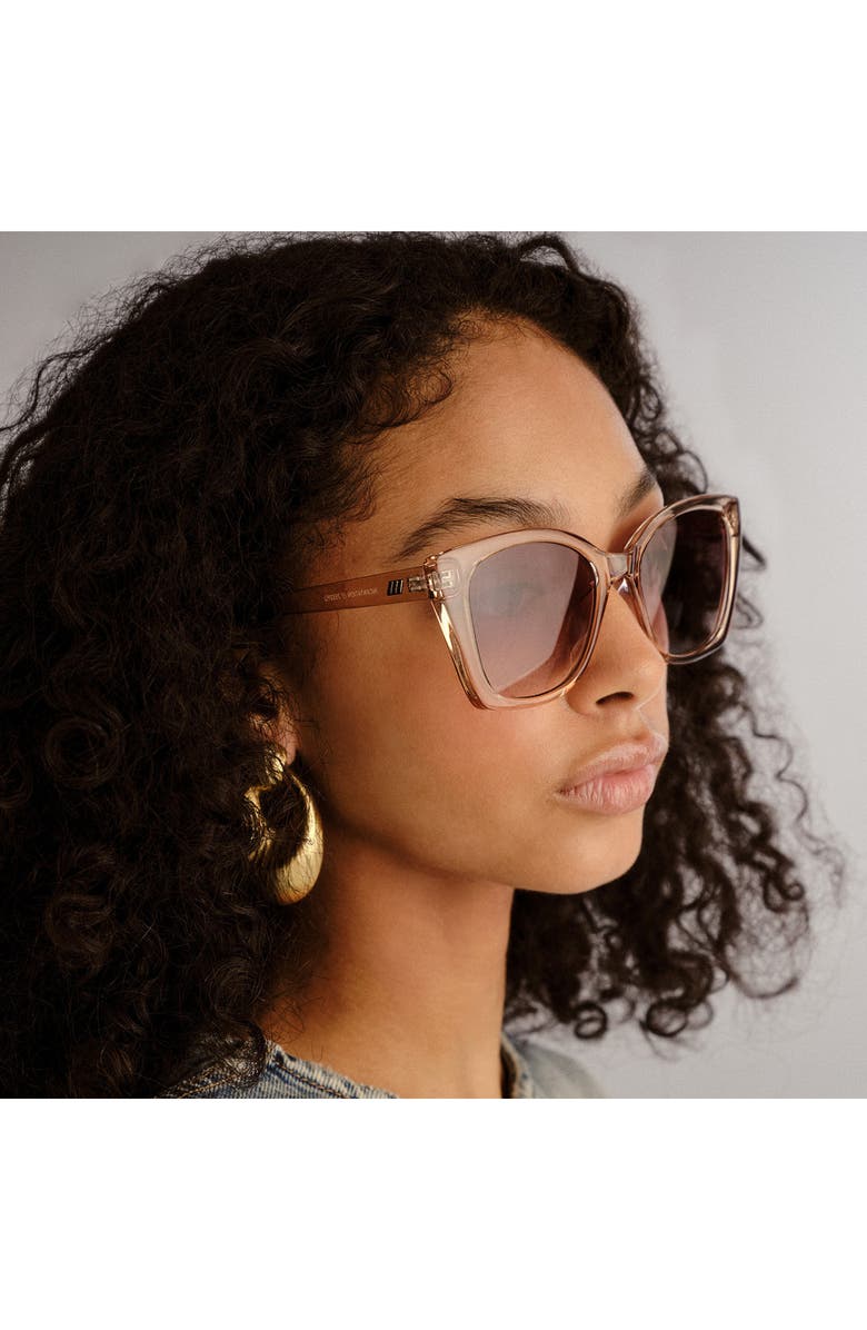 Le Specs Incantation 52mm Square Sunglasses, Alternate, color, Sand/ Khaki Grad