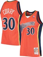 Mitchell & Ness Men's Mitchell & Ness Stephen Curry Orange Golden State Warriors Hardwood Classics Swingman Jersey