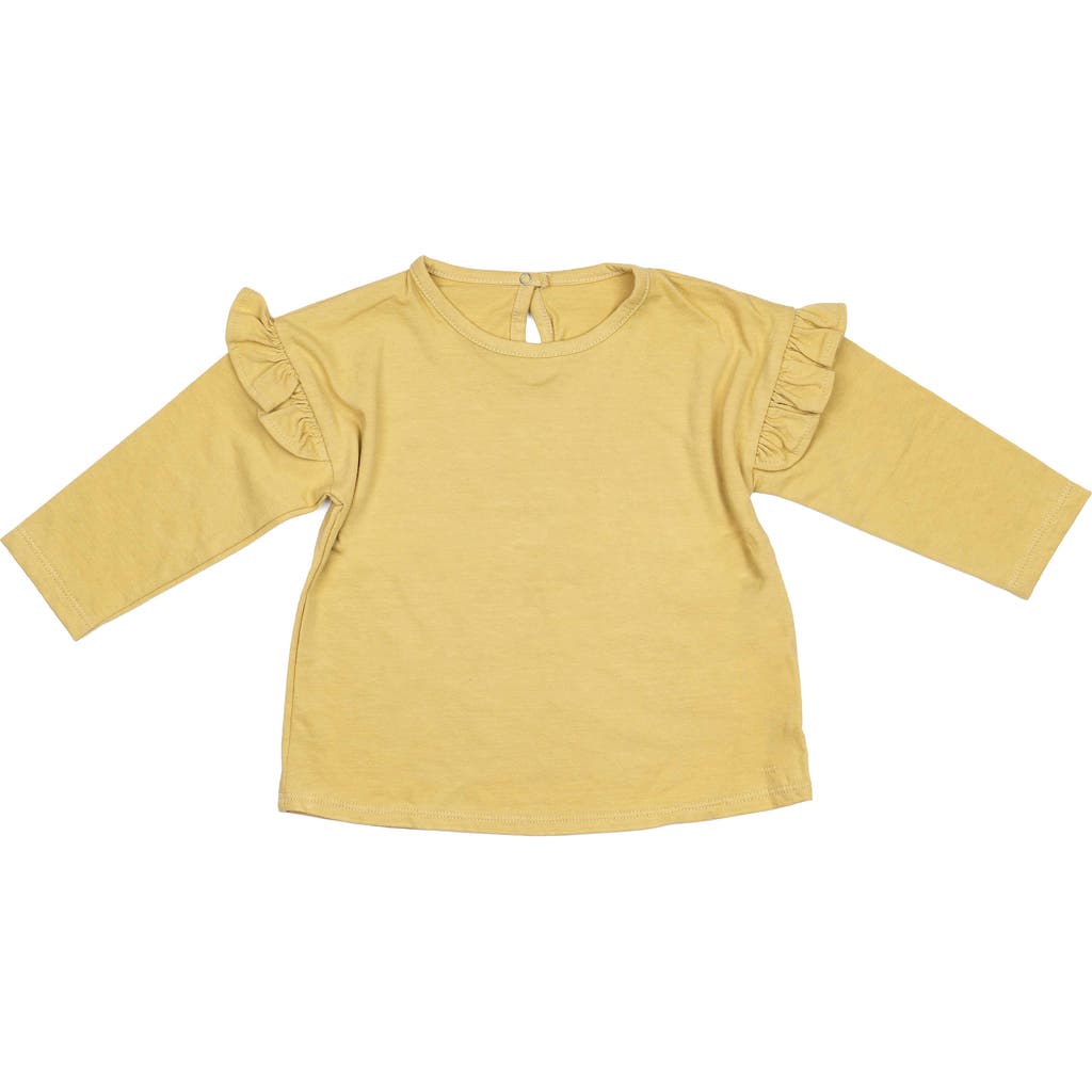 Wild Wawa Ruffle Everyday Top In Yellow