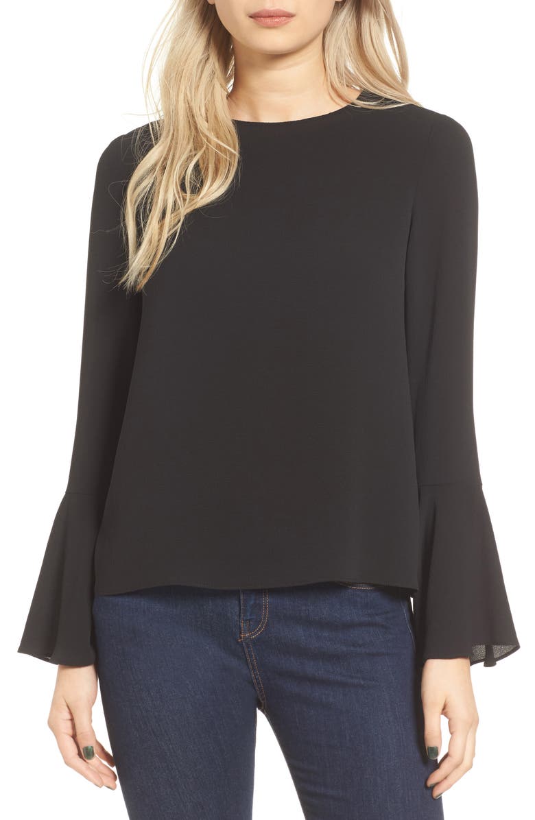 WAYF Winning Hand Bell Sleeve Top, Main, color,