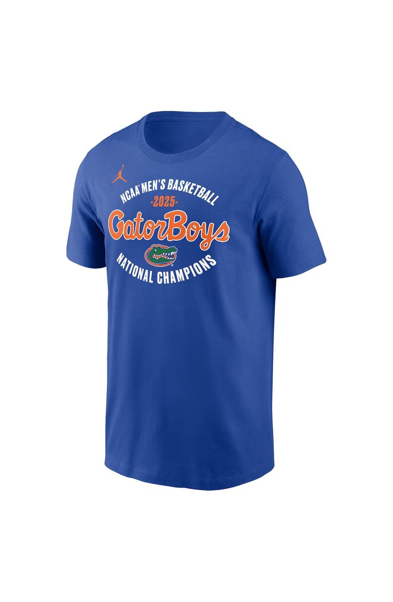 Jordan Brand Men's Jordan Brand Royal Florida Gators 2025 NCAA Men's Basketball National Champions GatorBoys Performance T-Shirt, Alternate, color, 