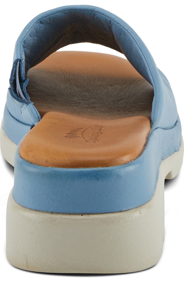 Spring Step Fire Island Platform Slide Sandal, Alternate, color, Denim Blue
