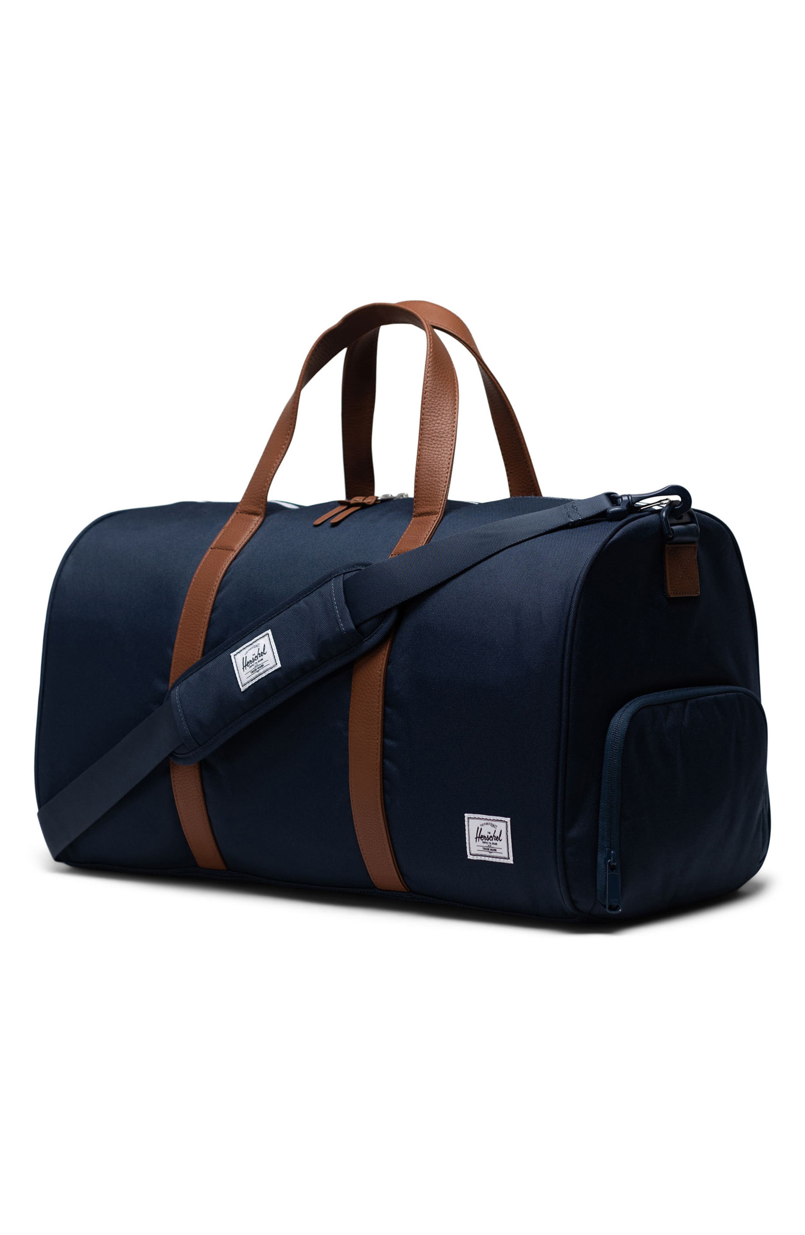 Novel Recycled Nylon Duffle Bag, Alternate, color, NAVY