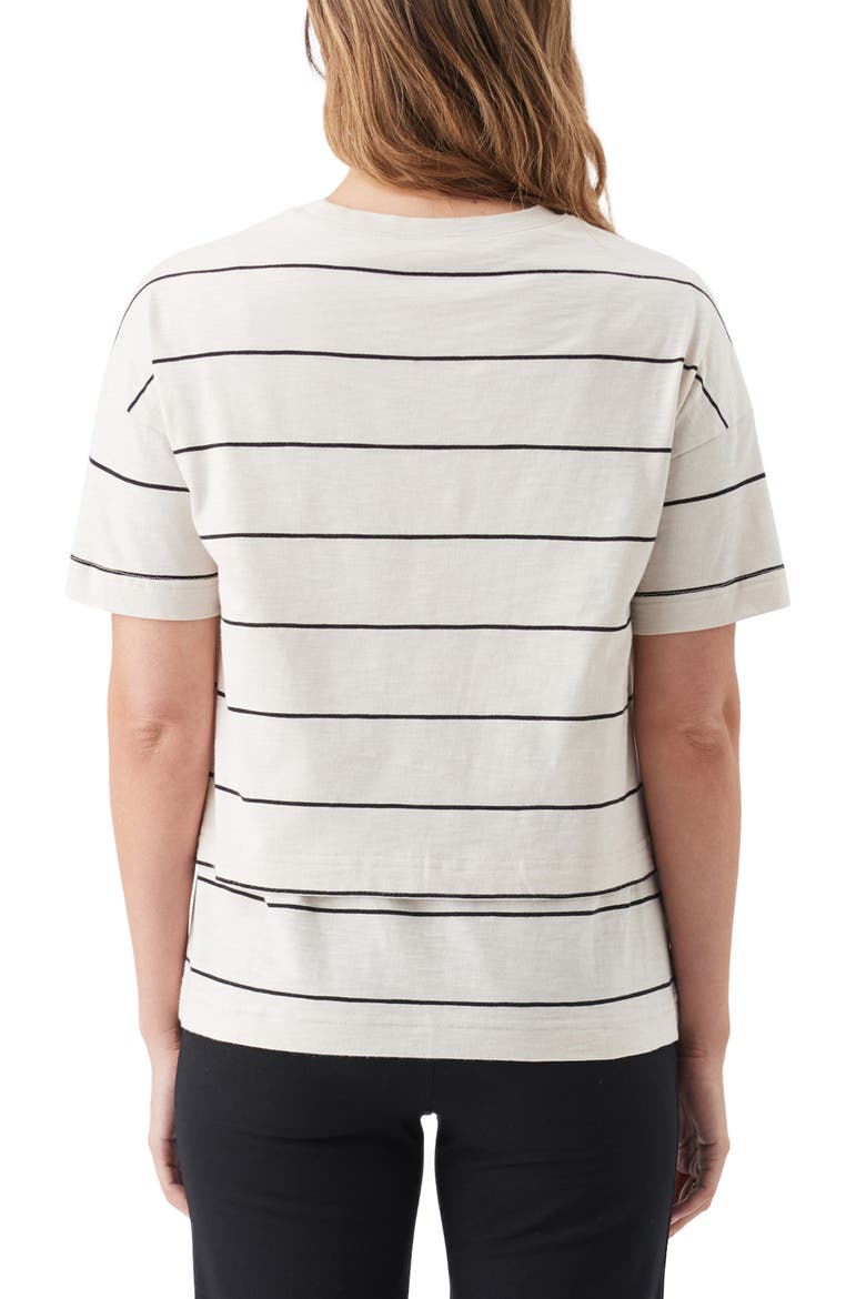 Claudette Nursing Tee, Alternate, color, Ecru / Black
