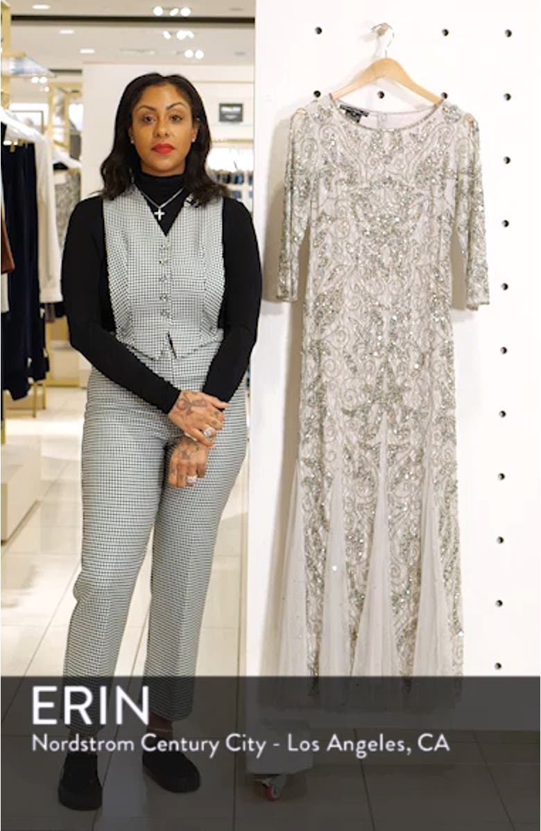 Beaded Lace Gown, sales video thumbnail