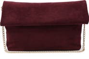MODA LUXE Faux Suede Clutch
