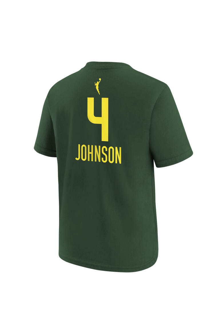 Youth Nike Flau'jae Johnson Green Seattle Storm Explorer Edition Name & Number T-Shirt, Alternate, color, Green
