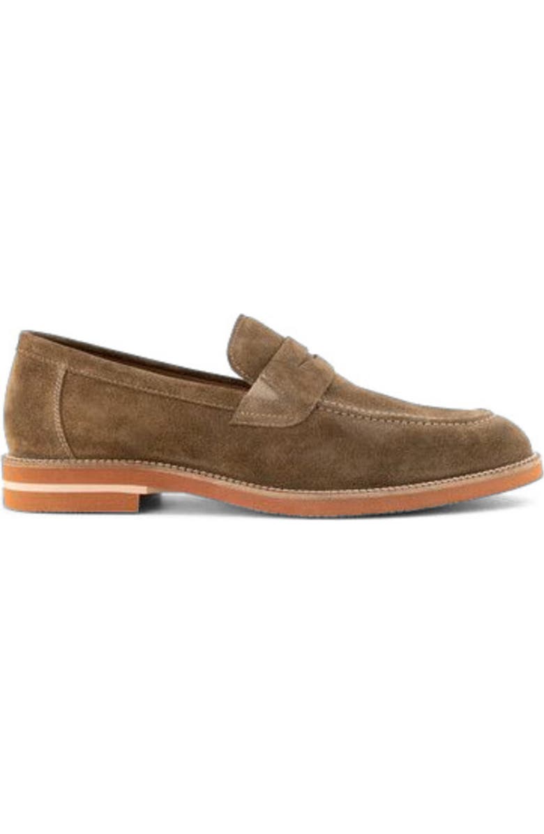 Anthony Veer Brighton Penny Loafer, Main, color, Cigar Suede
