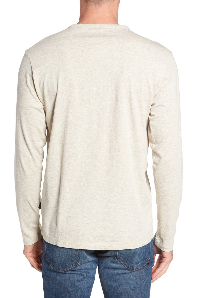 Daily Long Sleeve Organic Cotton Henley, Alternate, color, BIRCH WHITE