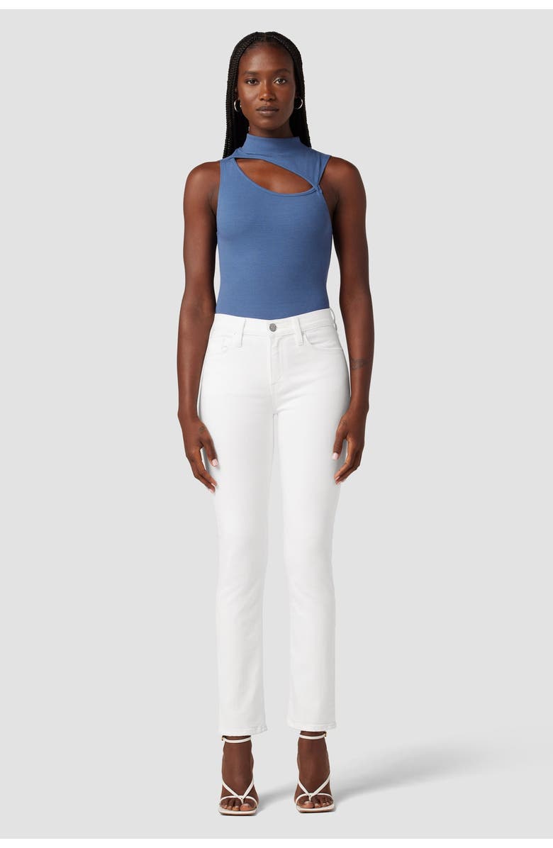 Hudson Jeans Nico Mid-Rise Straight Ankle, Alternate, color, White