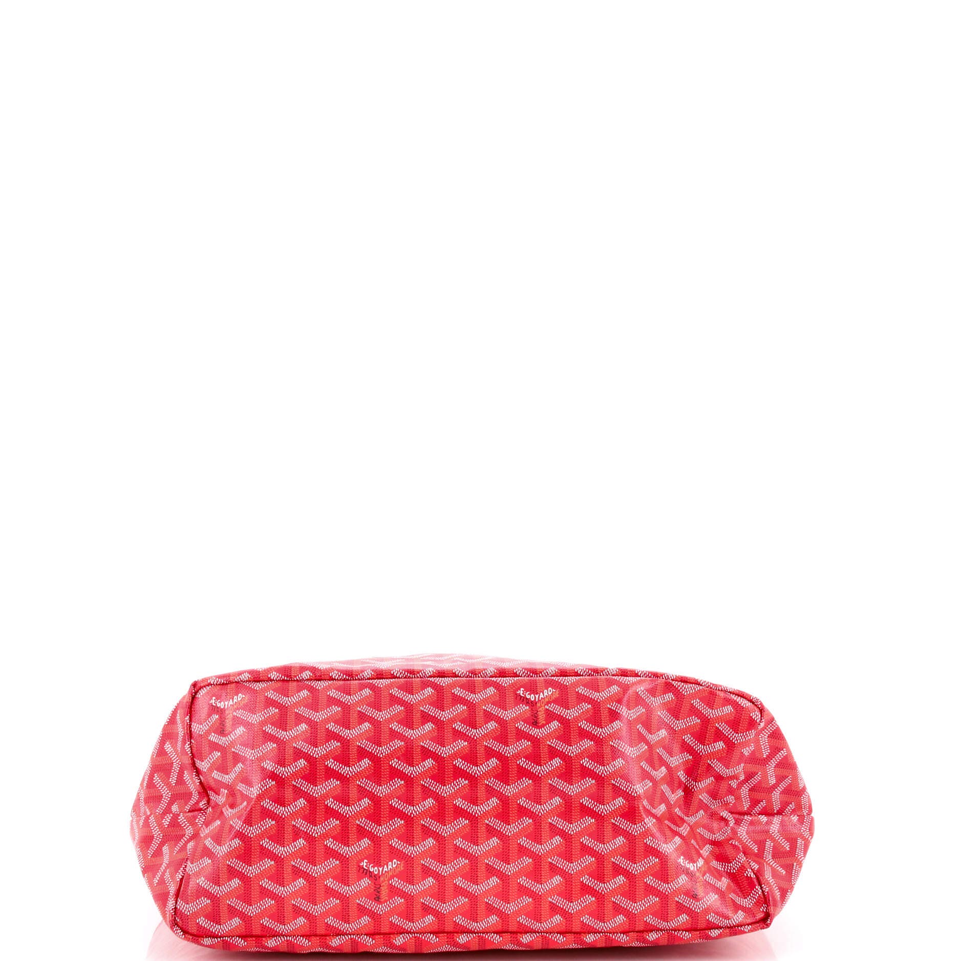 Pre-Owned Goyard Saint Louis Reversible Tote Coated Canvas and Printed Canvas PM, Alternate, color, Red