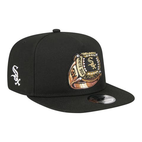 Men's New Era  Black Chicago White Sox Ring A-Frame 9FIFTY Snapback Hat