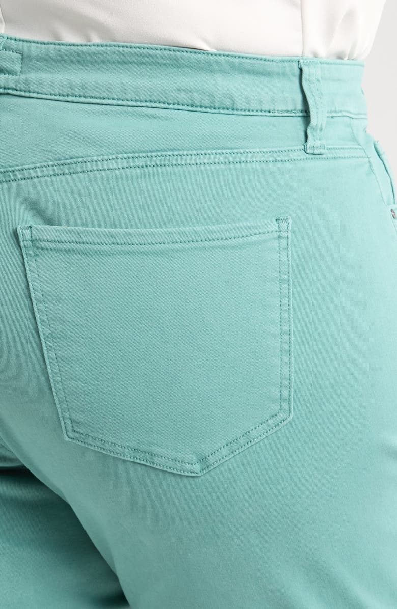 KUT from the Kloth Amy Frayed Crop Slim Straight Leg Jeans, Alternate, color, Sea Blue