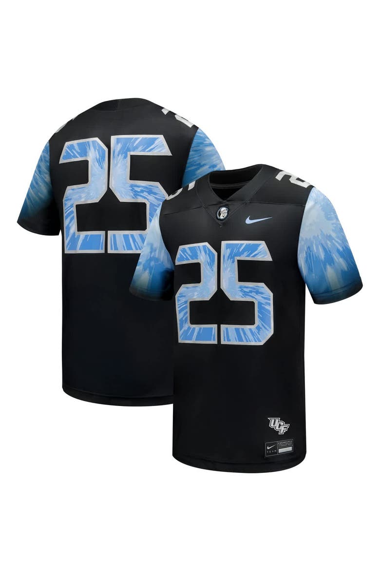 Men's Nike #25 Black UCF Knights 2025 Space Game Football Game Jersey, Main, color, Black