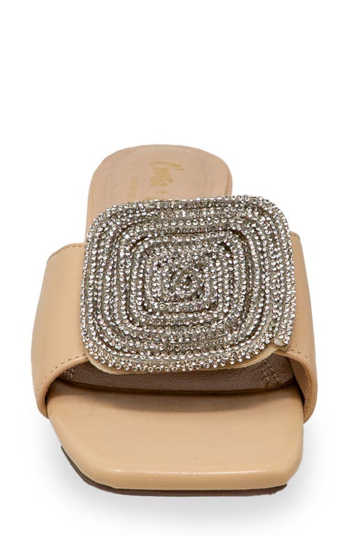 Chase & Chloe Chase And Chloe Flores Squared Spiral Rhinestone Sandal In Multi