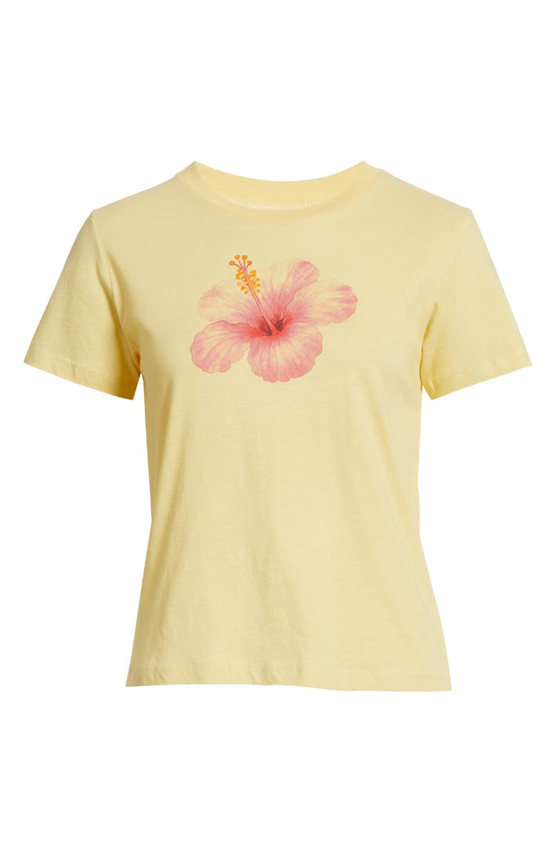 Junk Food Hibiscus Cotton Graphic T-Shirt, Alternate, color, Dusty Citron