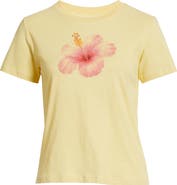 Junk Food Hibiscus Cotton Graphic T-Shirt