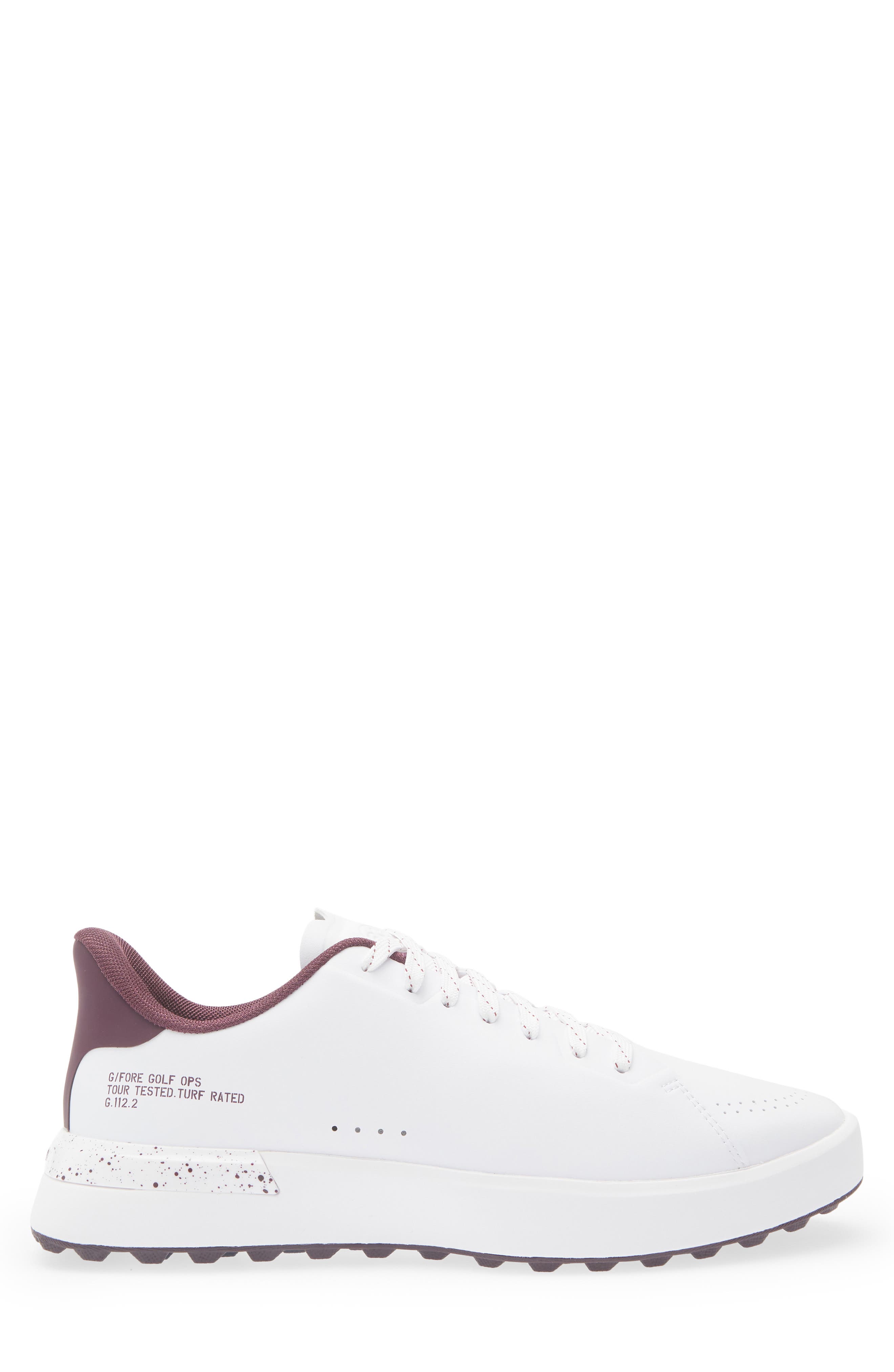 G.112 Hybrid Golf Shoe, Alternate, color, SNOW / DARK PLUM