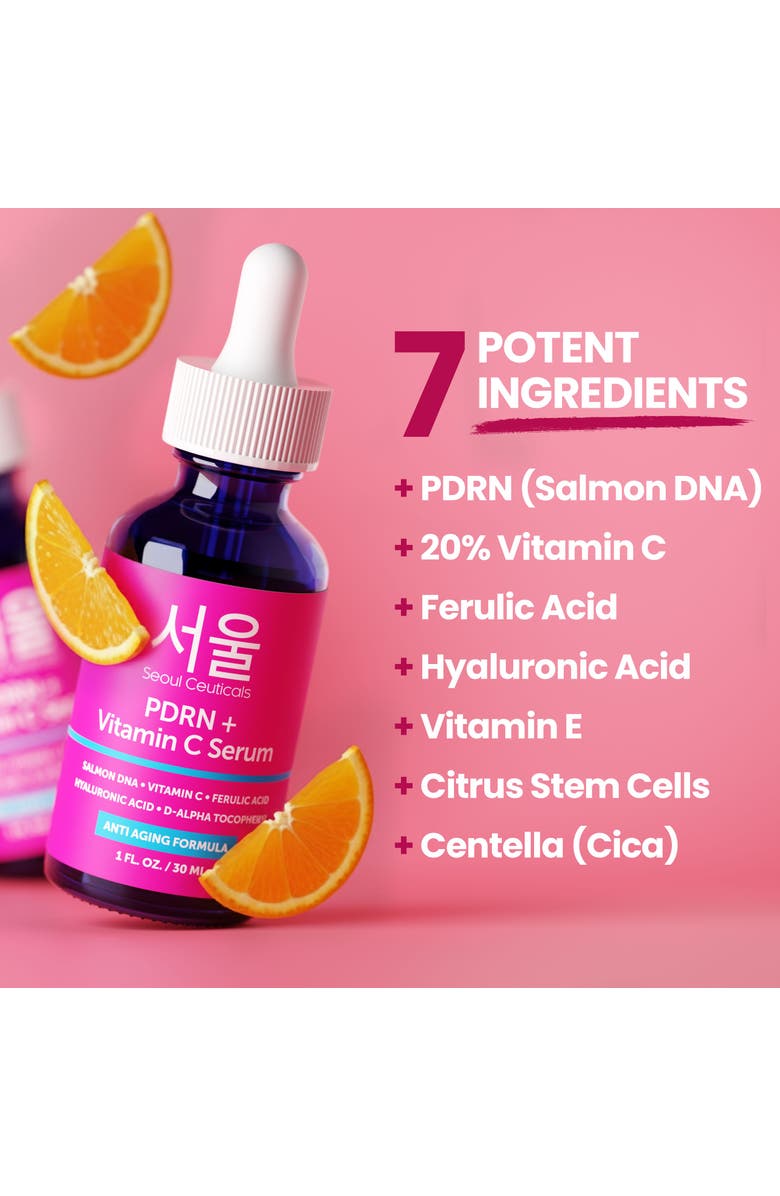 Seoul Ceuticals Korean Skin Care PDRN + Vitamin C Serum, Alternate, color, NO COLOR