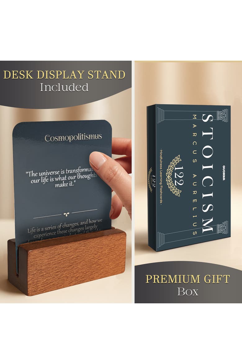 Stoicism Quotes Calendar & Card Set, Alternate, color, Stoicism