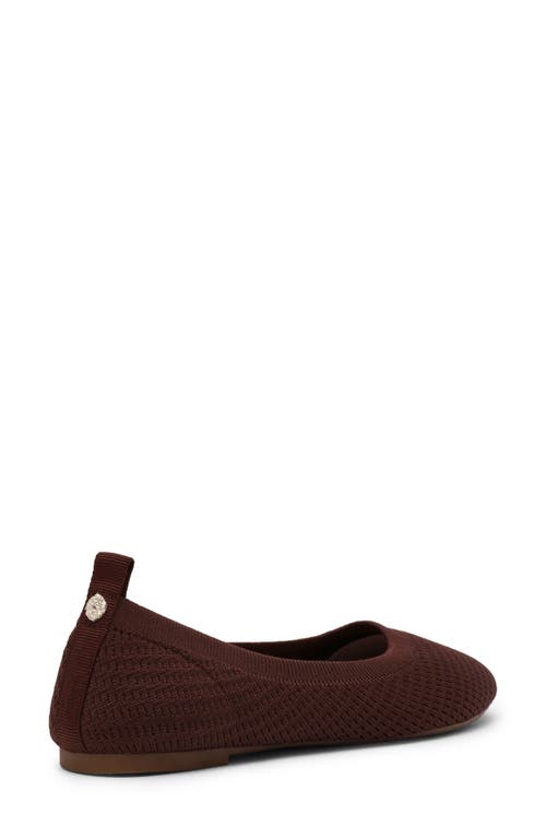 Anne Klein Joyy Knit Ballet Flat In Brown