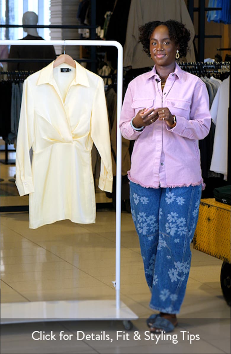 Booked and Busy Collared Long Sleeve Shirtdress, sales video thumbnail