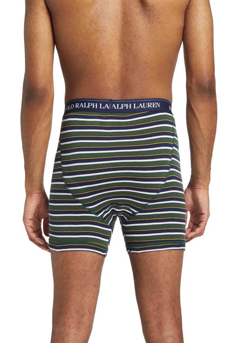 Assorted 3-Pack Classic Cotton Boxer Briefs, Alternate, color, GREEN/ BLUE/ NAVY