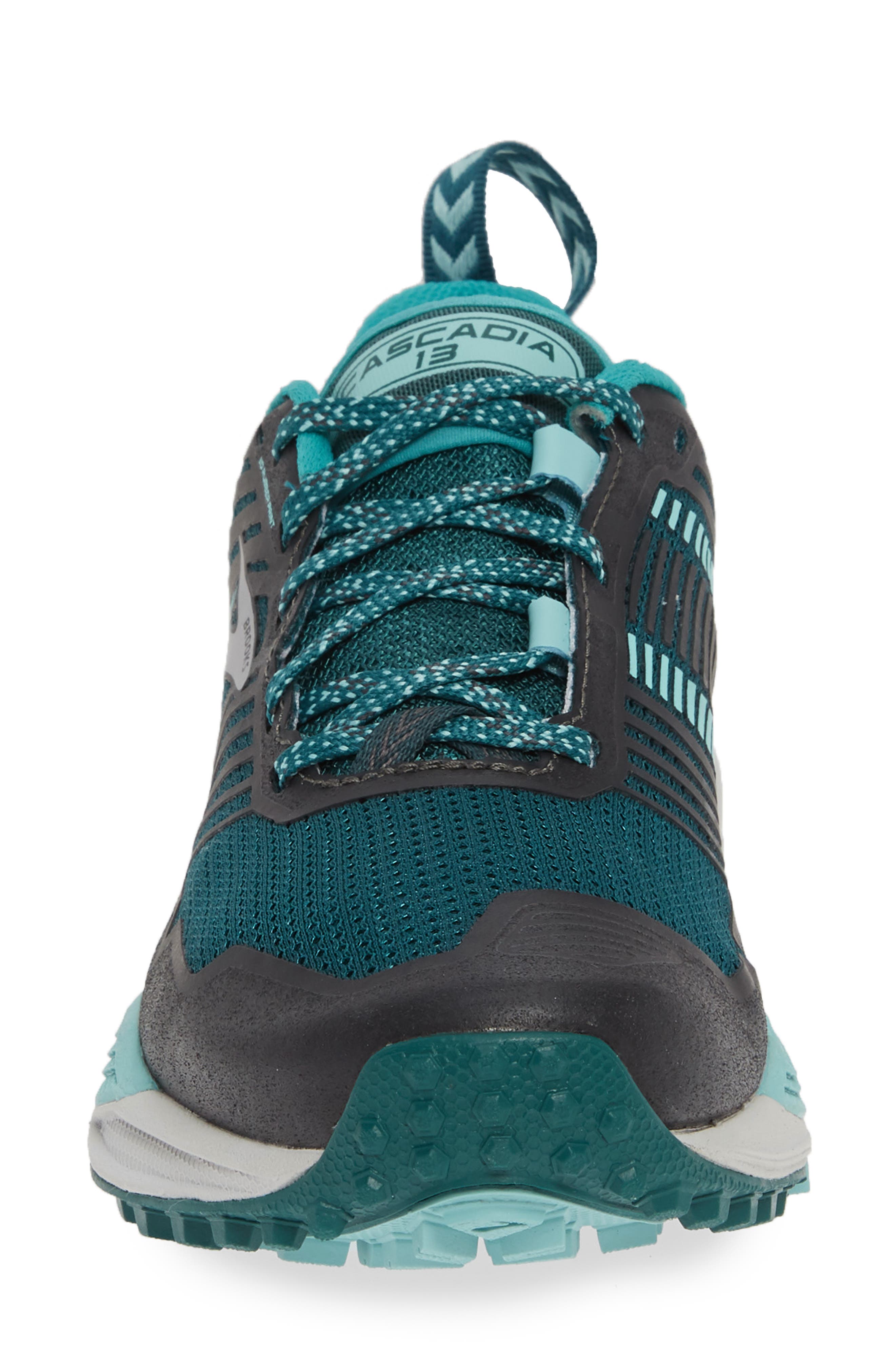 Cascadia 13 Trail Running Shoe, Alternate, color, TEAL/ AQUA/ GREY