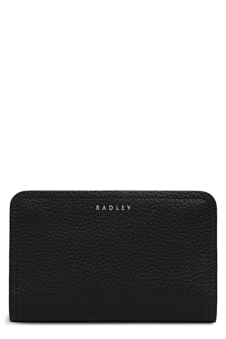 Elm Avenue Leather Bifold Wallet, Main, color, BLACK