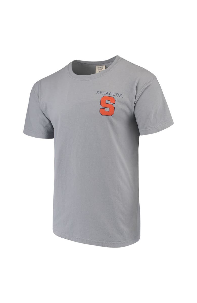 IMAGE ONE Men's Gray Syracuse Orange Comfort Colors Campus Scenery T-Shirt, Alternate, color, 