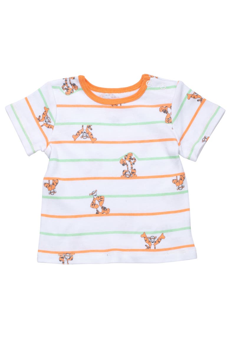 Winnie the Pooh Shortall and T-Shirt Set with Hat, Alternate, color, Tigger Orange