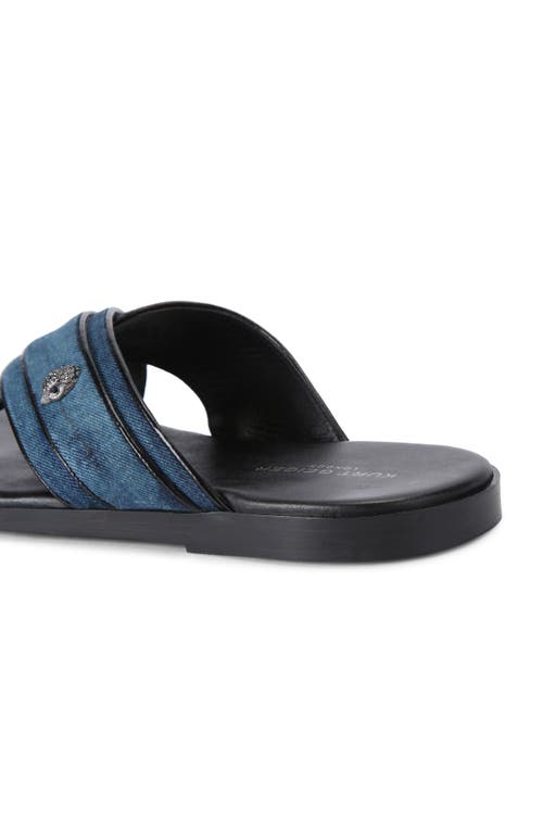 Kurt Geiger London Bond Slide Sandal In Navy
