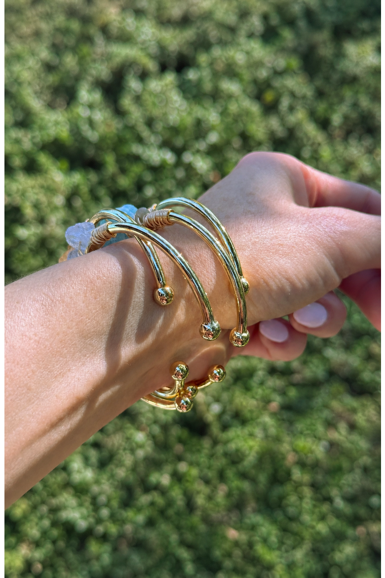 Gemstone Wire Wrapped Bracelet, Alternate, color, Carnelian Yellow Gold