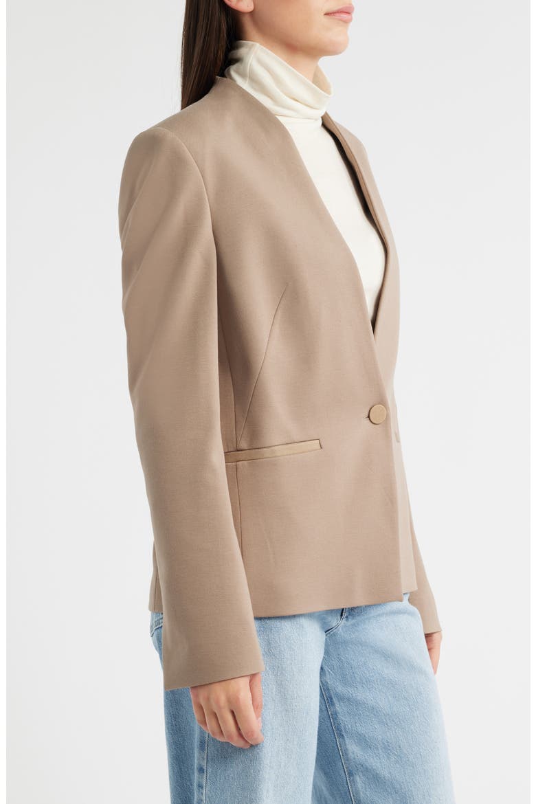 Jemma One-Button Blazer, Alternate, color, OPEN BRN