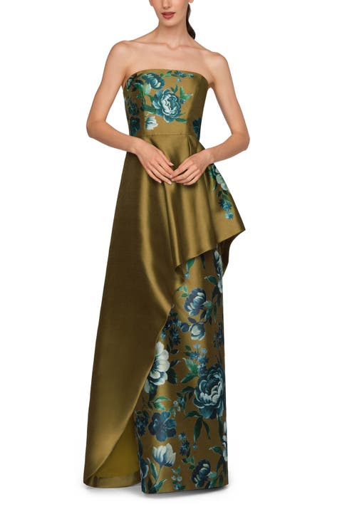 Marigold Strapless Evening Gown