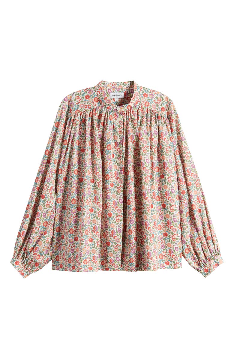 Liberty London Boho Floral Cotton Button-Up Shirt, Alternate, color,