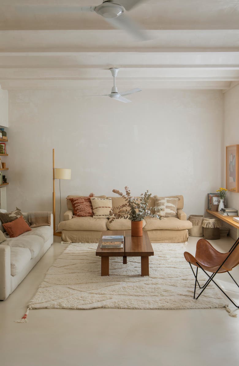 Lorena Canals Woolable Enkang Ivory Washable Wool Rug, Alternate, color, Ivory Xl