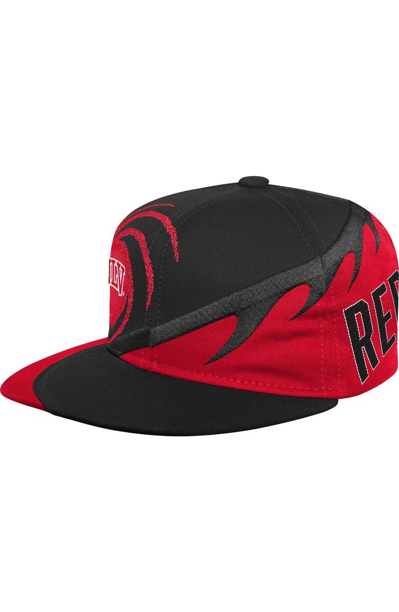 Mitchell & Ness Youth Mitchell & Ness Scarlet/Black UNLV Rebels Spiral Snapback Hat, Main, color, Scarlet