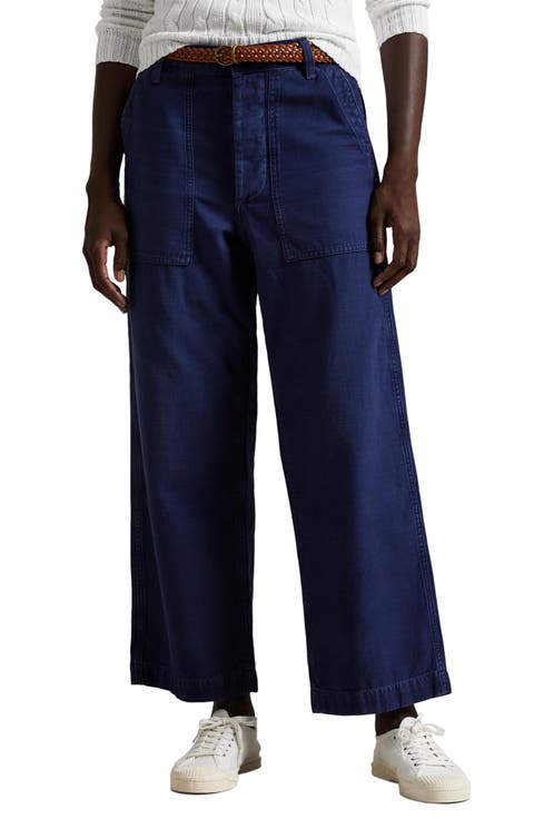 Women's Polo Ralph Lauren Wide-Leg Pants | Nordstrom Women's Polo Ralph Lauren Wide-Leg Pants | Nordstrom