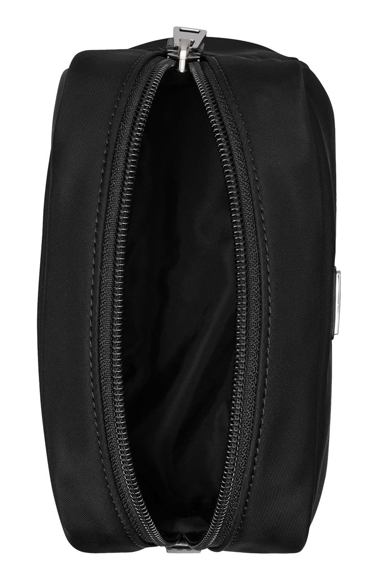 Tory Burch Virginia Cosmetics Case, Alternate, color, Black