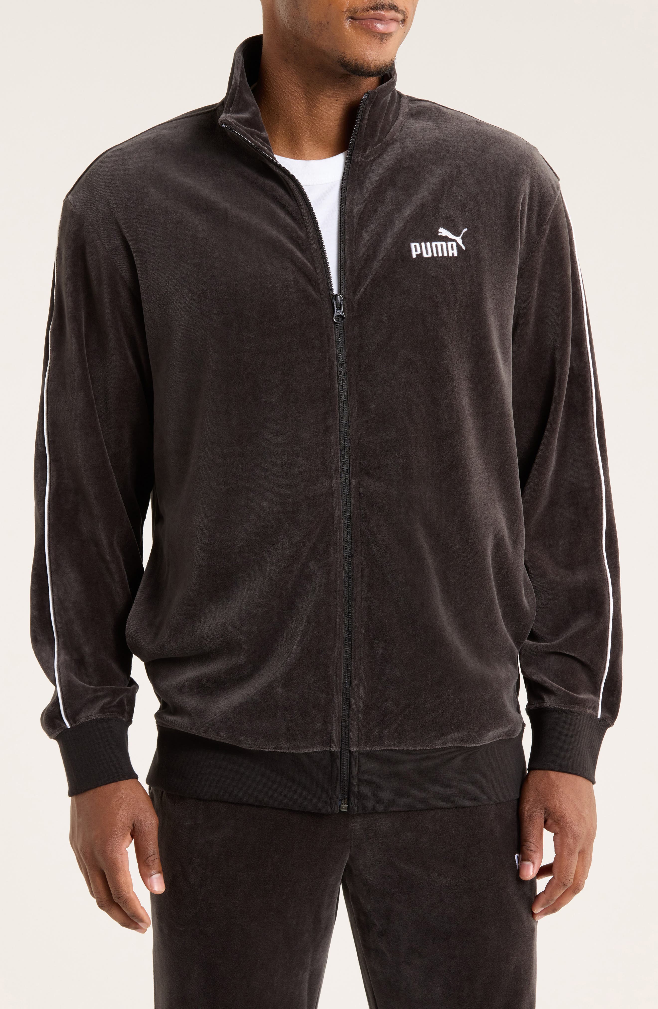 PUMA Essentials Elevated Velour Track Jacket