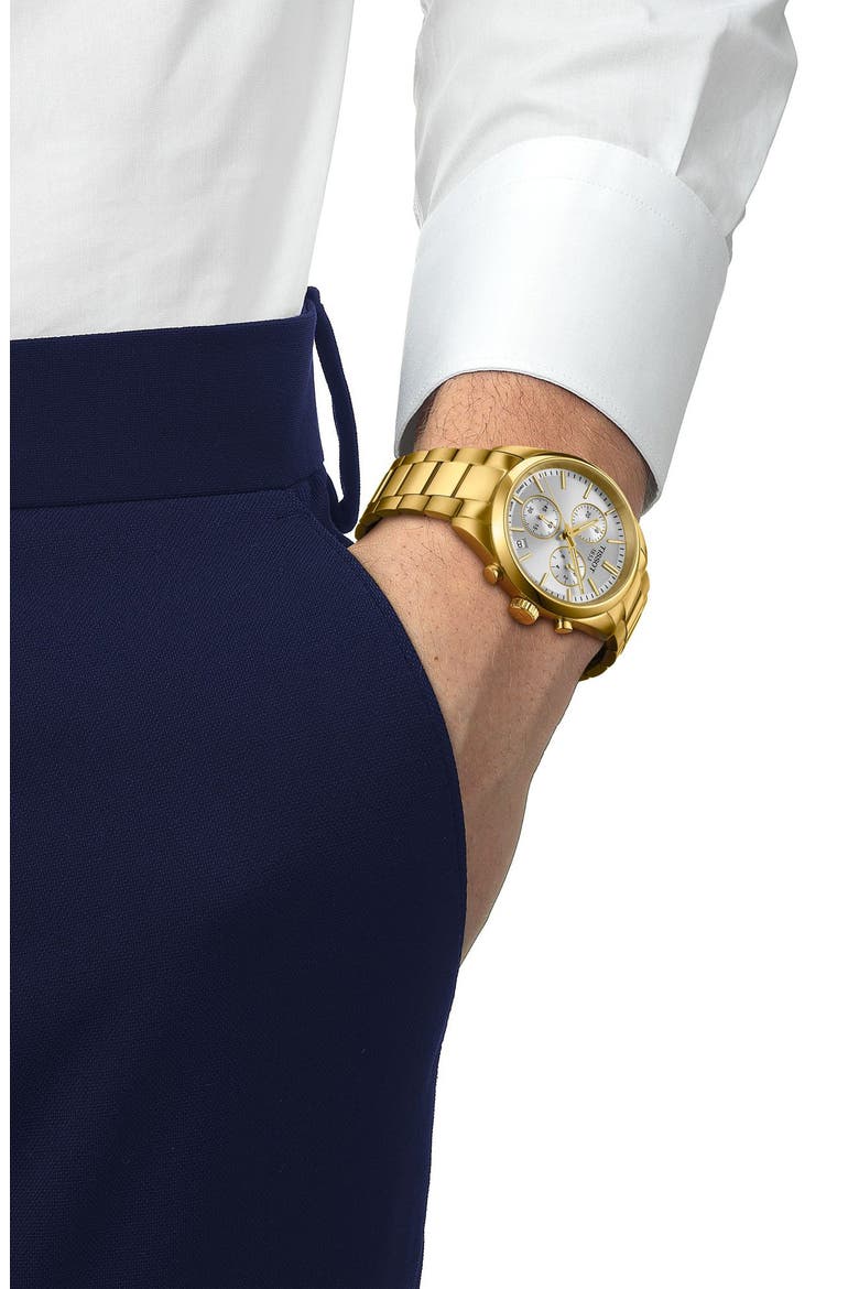 PR100 Chronograph Bracelet Watch, 40mm, Alternate, color, GOLD